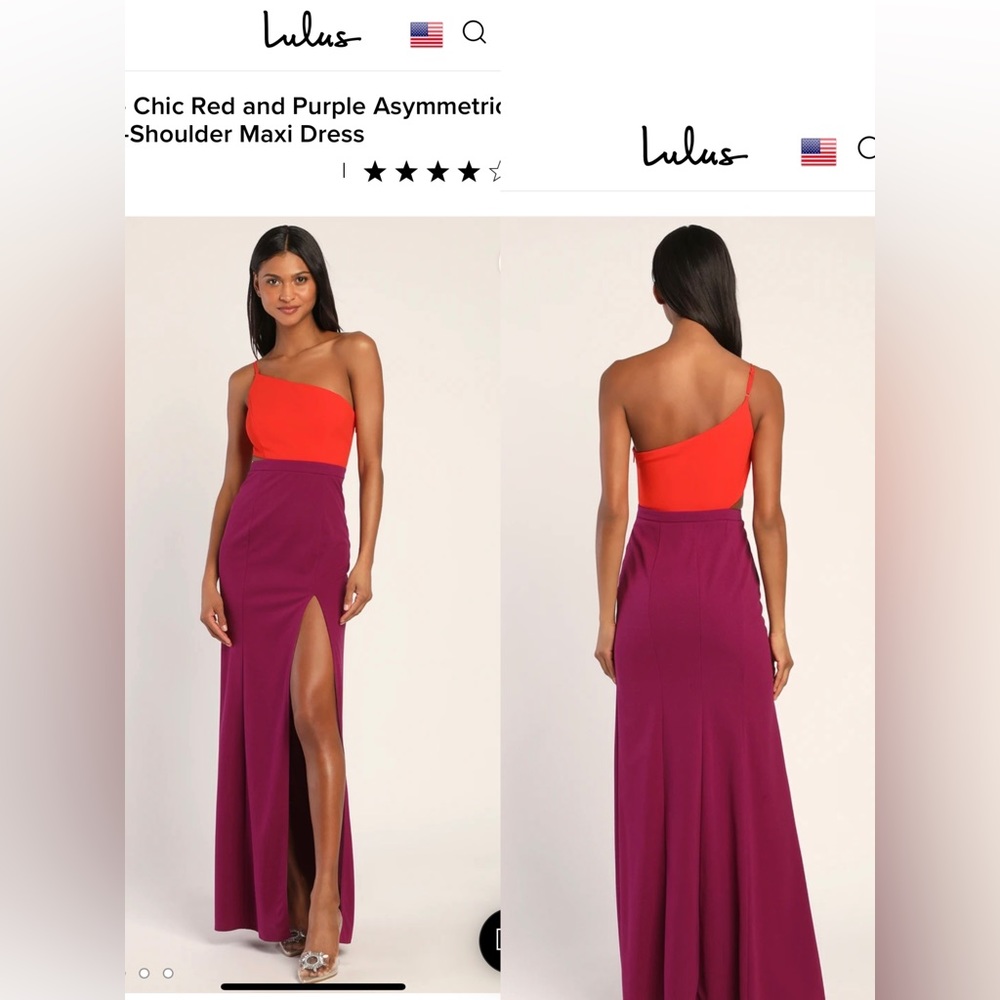 NWT lulus chic one shoulder maxi dress